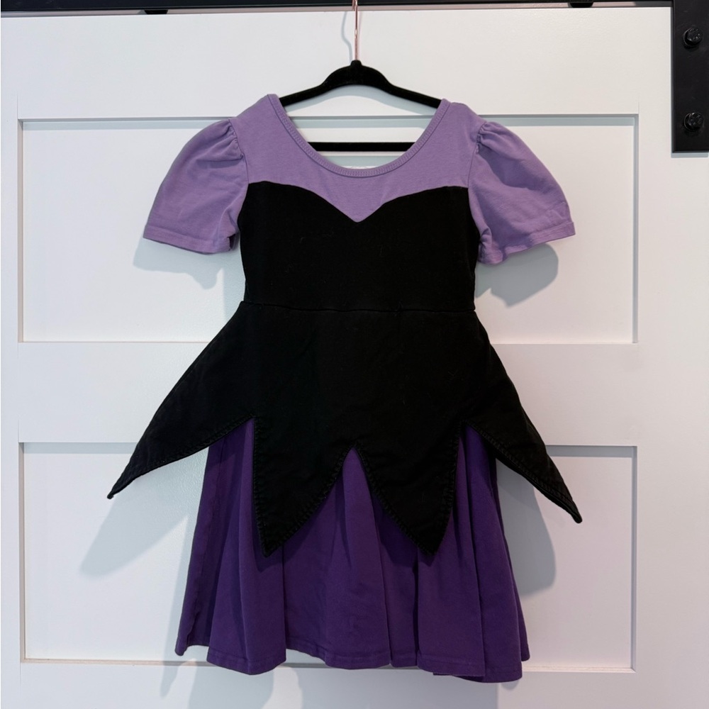 Enchanting Ursula Purple and Black Halloween Dress for Kids